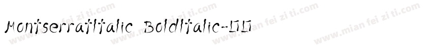 Montserratltalic Boldltalic字体转换